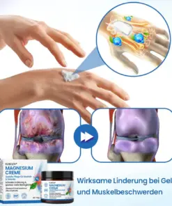 KUBOZN® Magnesium Creme – Spürbare Pflege & Entlastung für Muskeln & Gelenke