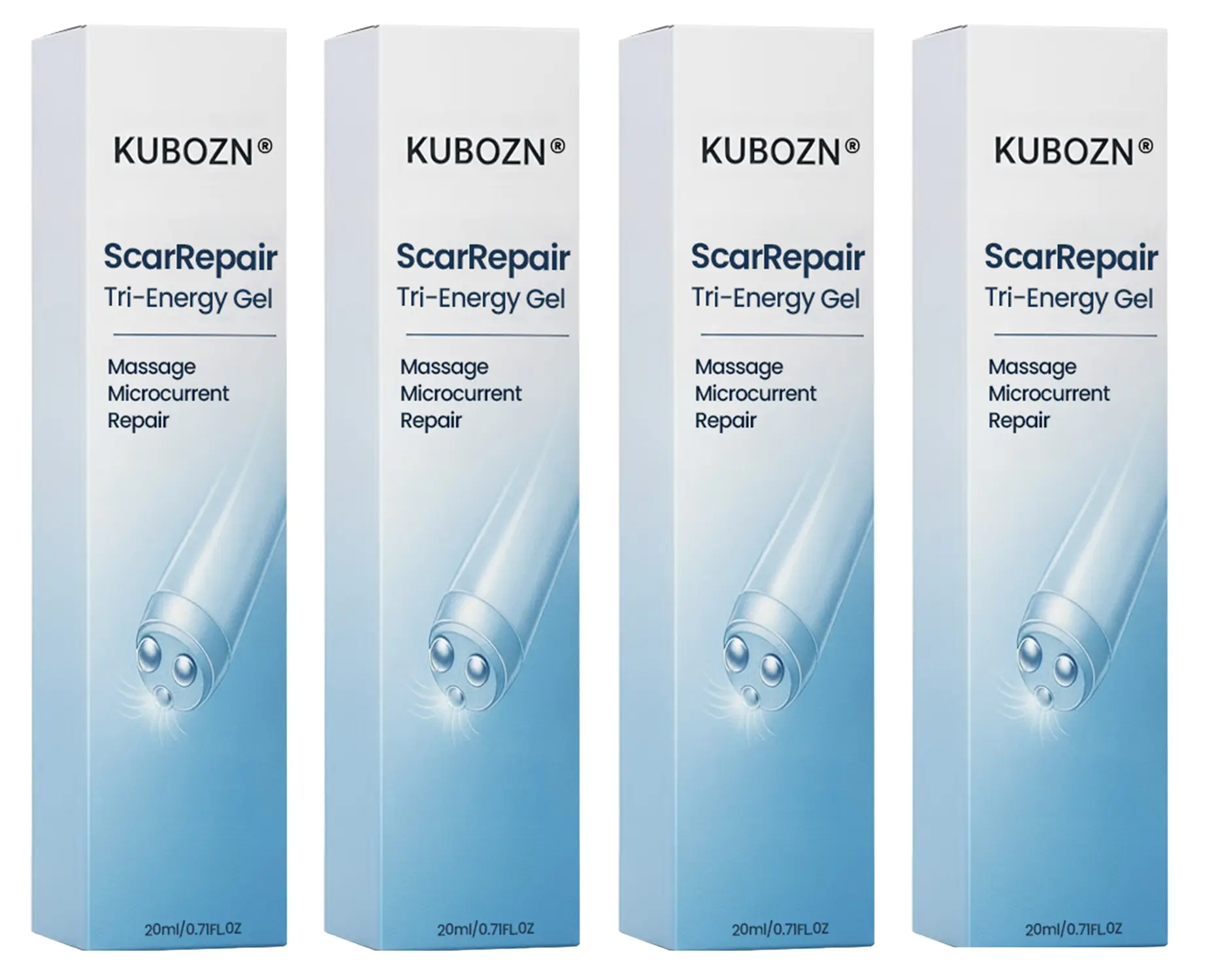 KUBOZN® Triple-Roller Microcurrent ScarRepair Gel