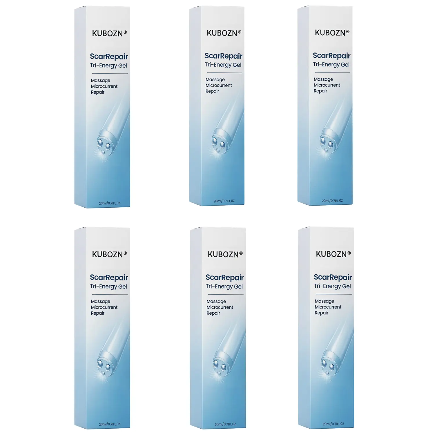 KUBOZN® Triple-Roller Microcurrent ScarRepair Gel