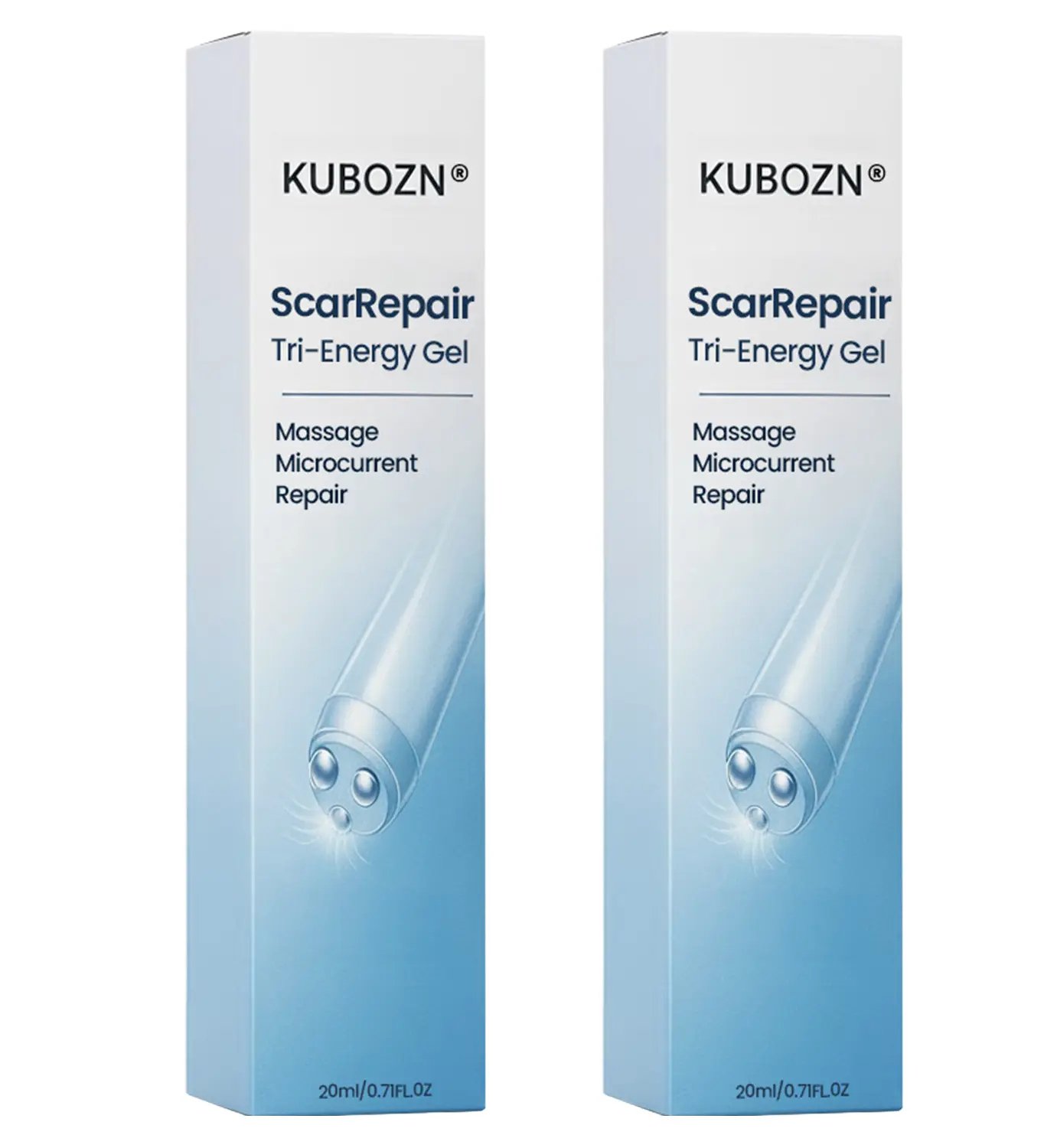 KUBOZN® Triple-Roller Microcurrent ScarRepair Gel