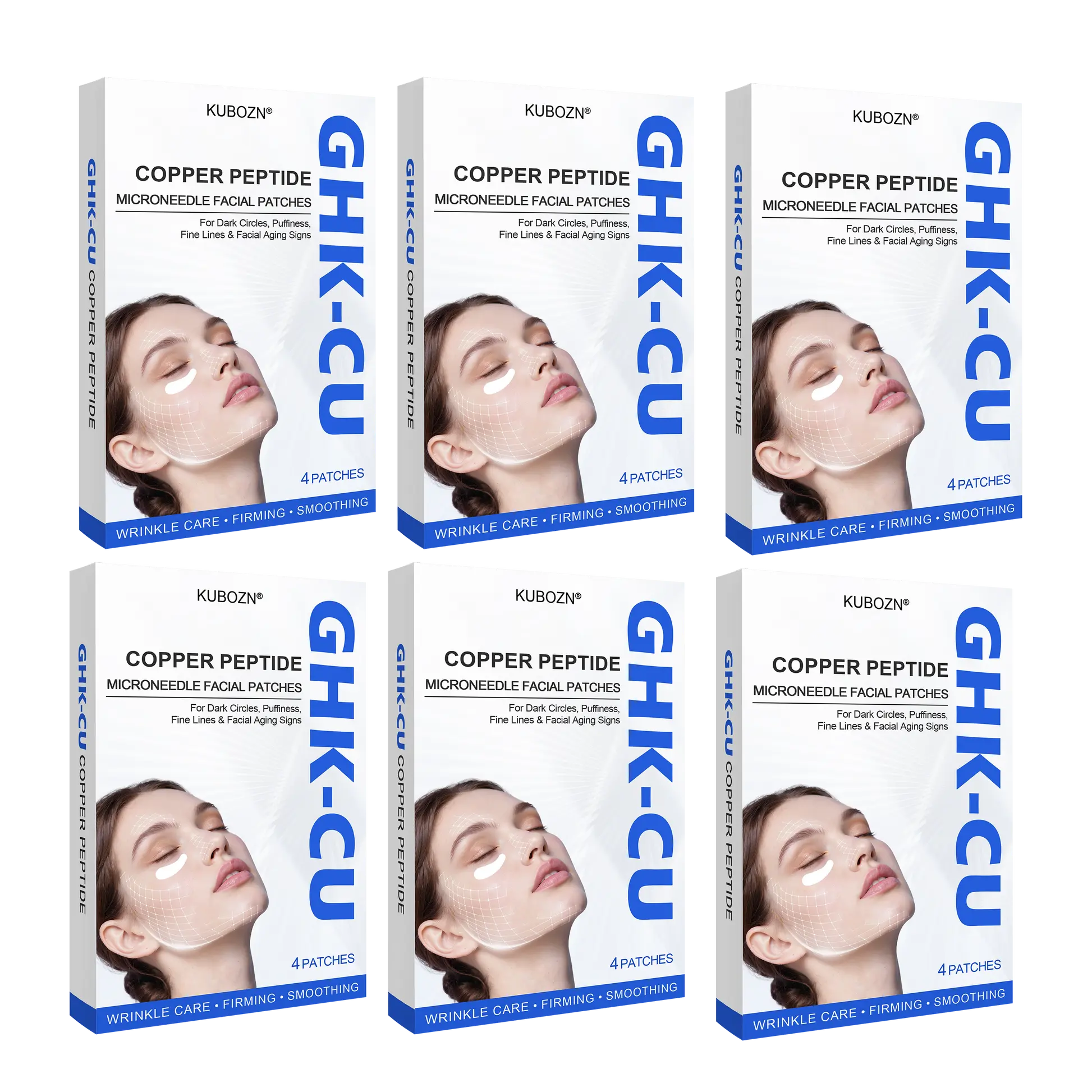 KUBOZN® GHK-Cu Microneedle Facial Patches