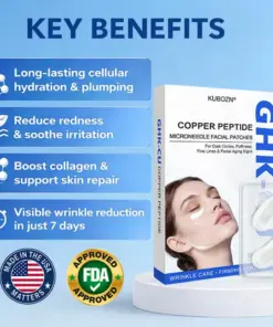 KUBOZN® GHK-Cu Microneedle Facial Patches