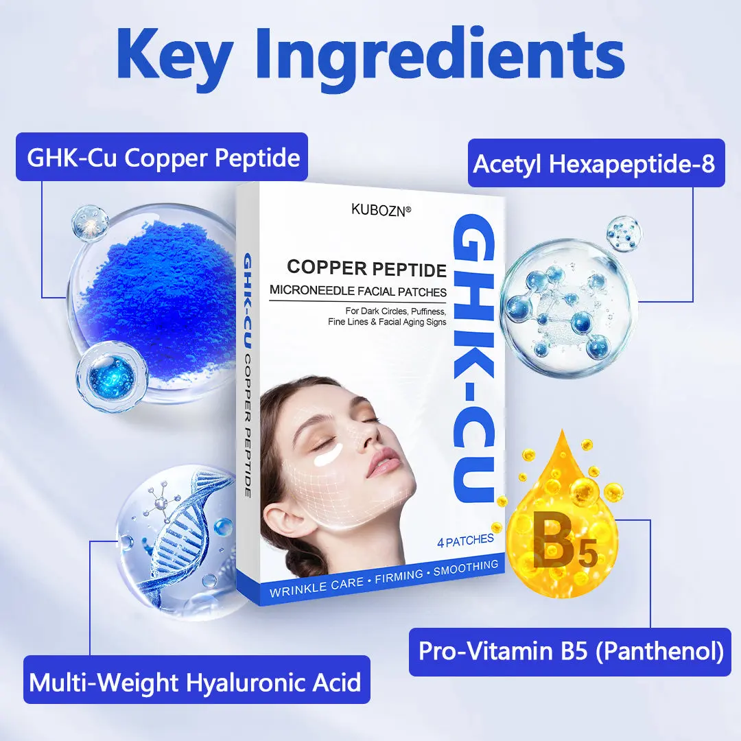 KUBOZN® GHK-Cu Microneedle Facial Patches