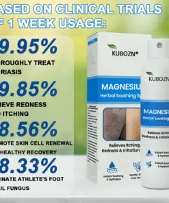 KUBOZN® Magnesium Herbal Psoriasis Eczema Spray (FDA Certified 3-Minute Relief)