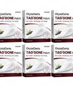 KUBOZN® OryzaDarts TAGGONE Patch Pain-Free Root-Level Removal Powered by Black Rice MicroDarts.