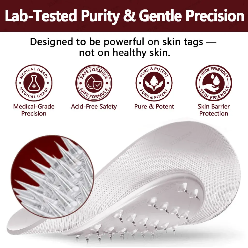 KUBOZN® OryzaDarts TAGGONE Patch Pain-Free Root-Level Removal Powered by Black Rice MicroDarts.