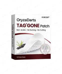 KUBOZN® OryzaDarts TAGGONE Patch Pain-Free Root-Level Removal Powered by Black Rice MicroDarts.