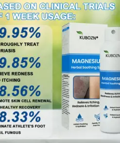 KUBOZN® Magnesium Herbal Spray Fast Relief for Psoriasis Eczema No-Rub, Steroid-Free