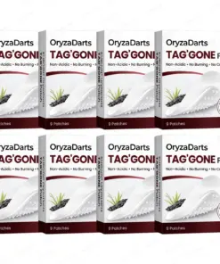 KUBOZN® OryzaDarts TAGGONE PatchPain-Free Root-Level Removal Powered by Black Rice MicroDarts.