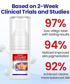 KUBOZN® Vitiligo Treatment Spray Visible Results in Weeks, 100 Natural Steroid-Free