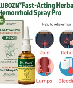 KUBOZN® Fast-Acting Herbal Hemorrhoid Spray Pro Stops Bleeding Instantly Targets Internal/External Piles