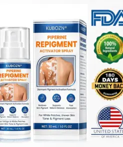 KUBOZN® Piperine Repigment Activator Spray to Reactivate Dormant Pigment Cells & Restore Natural Skin Color