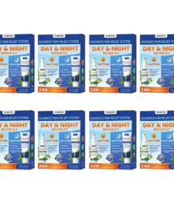 KUBOZN® Psoriasis Day & Night Repair System - 100% Steroid-Free Relief Duo for Plaques, Scaling & Itch