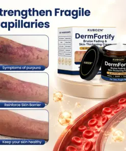 KUBOZN® DermFortify - Advanced Bruise Fading & Skin Thickening Cream for Thin, Fragile Skin