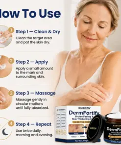 KUBOZN® DermFortify - Advanced Bruise Fading & Skin Thickening Cream for Thin, Fragile Skin